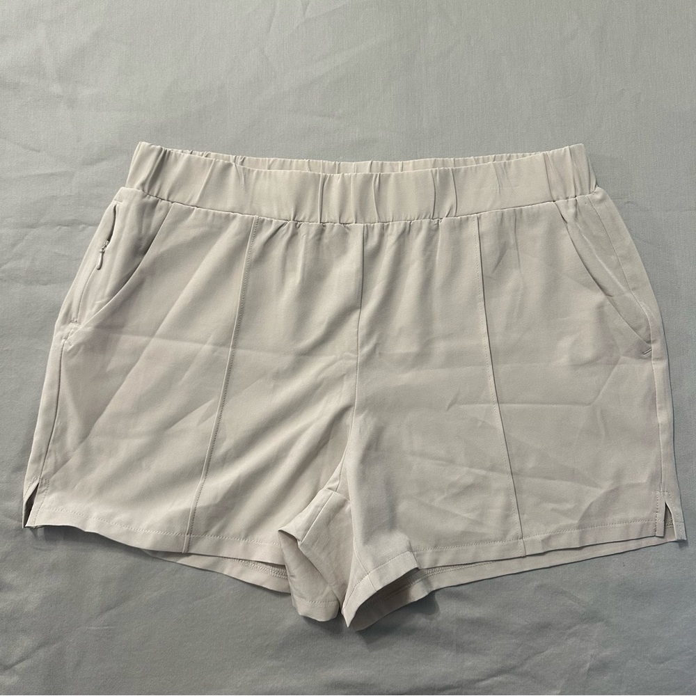 RBX Active Women’s Relaxed Fit Shorts Off White Beige Size Medium Hiking - Picture 10 of 11